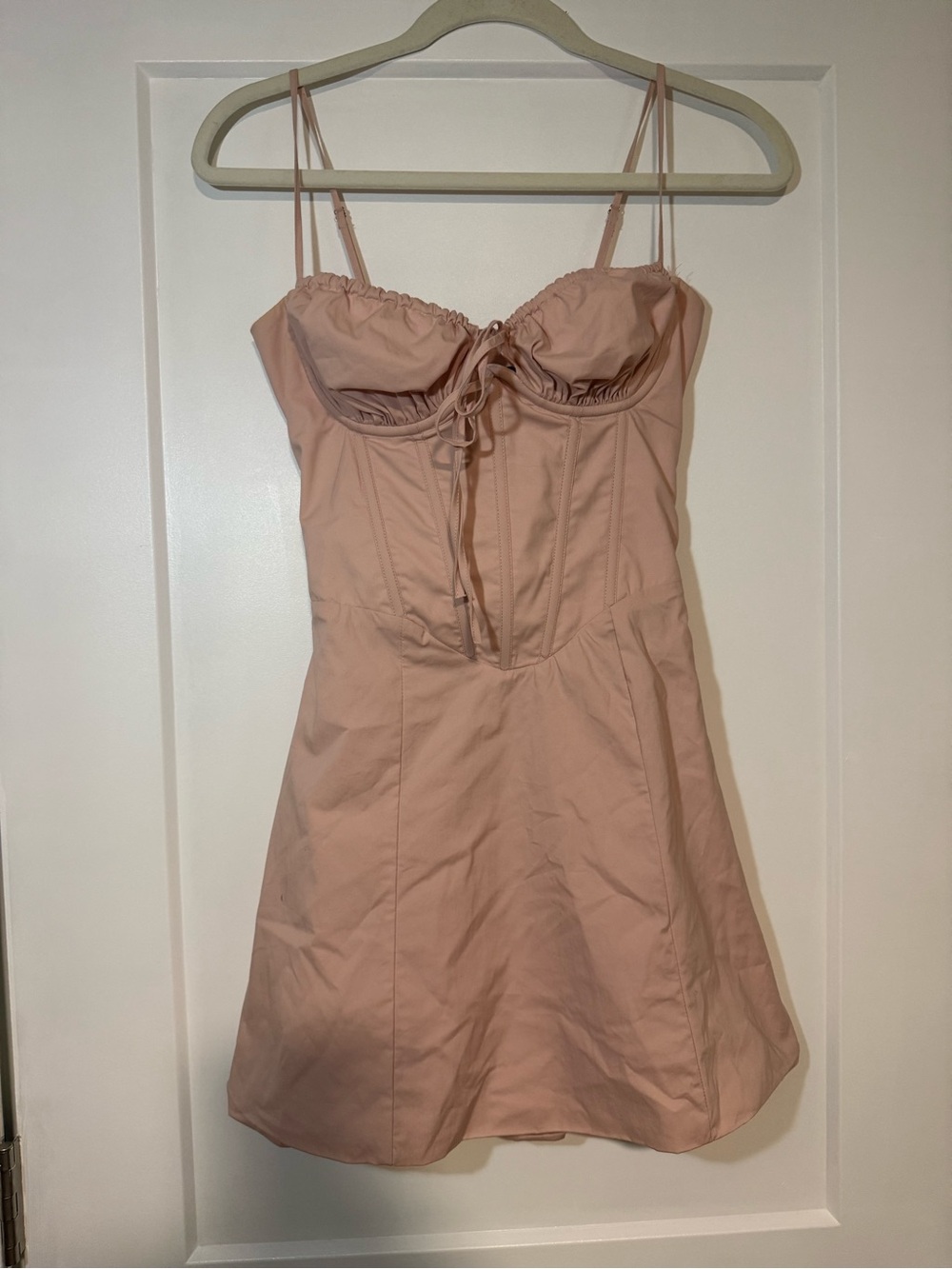 Bustier Mini Dress in Blush Pink